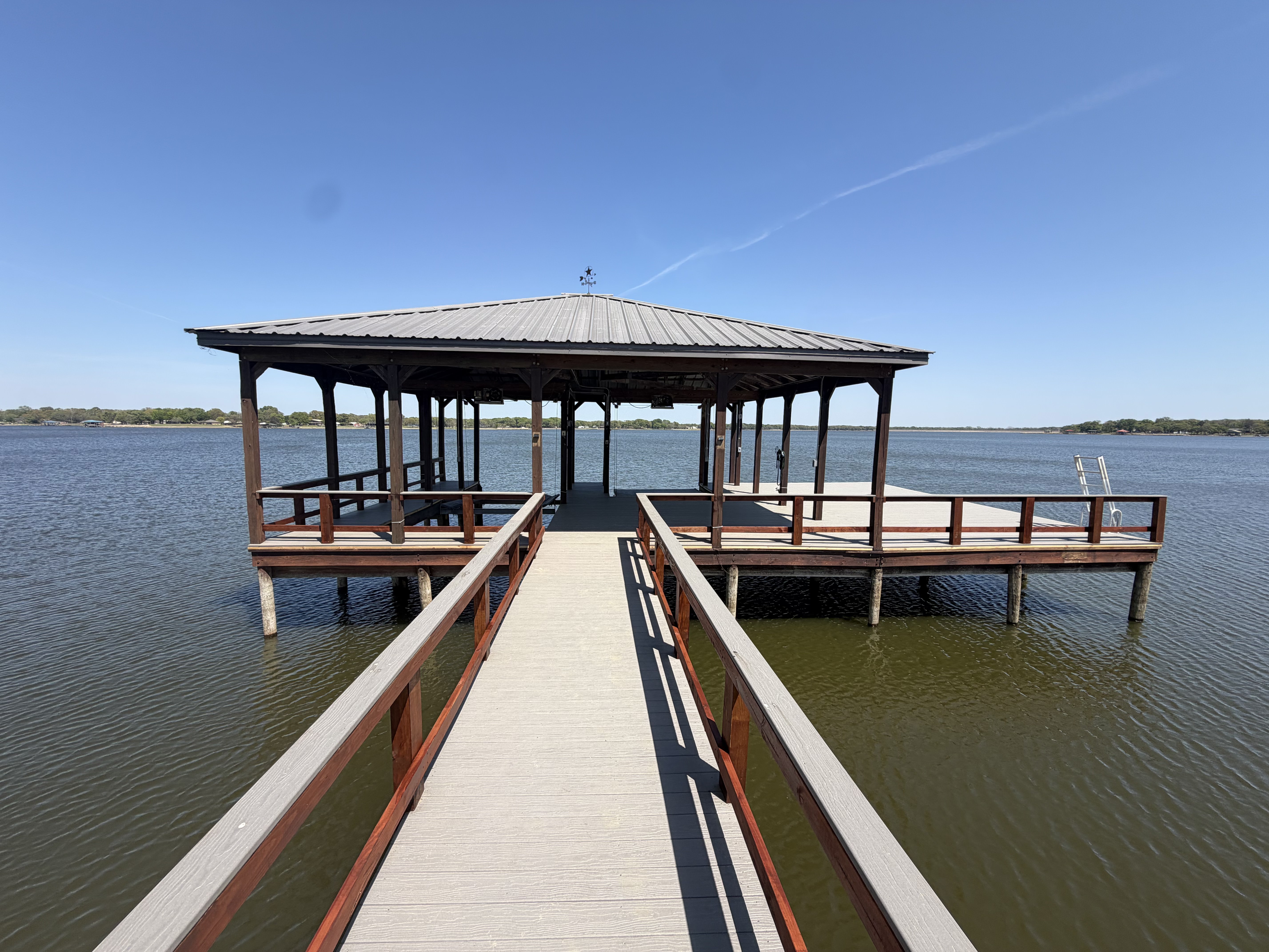 Dock walkway staining East Texas